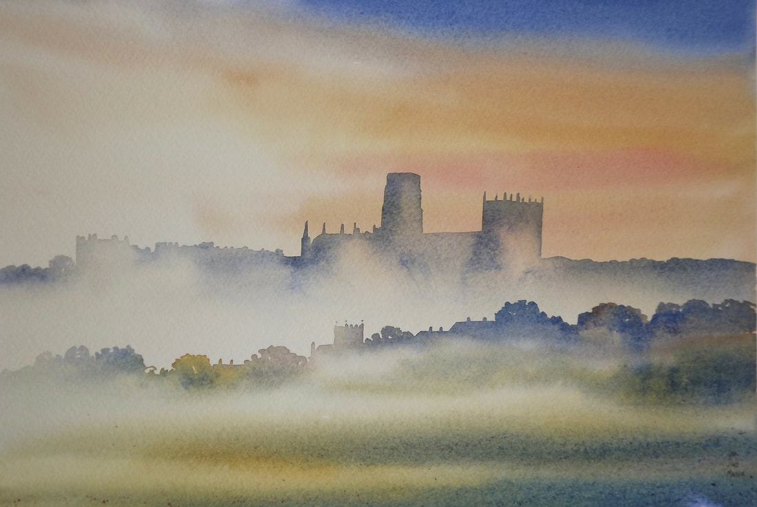 Misty Day, Durham, Ian Scott Massie Watercolour	£495