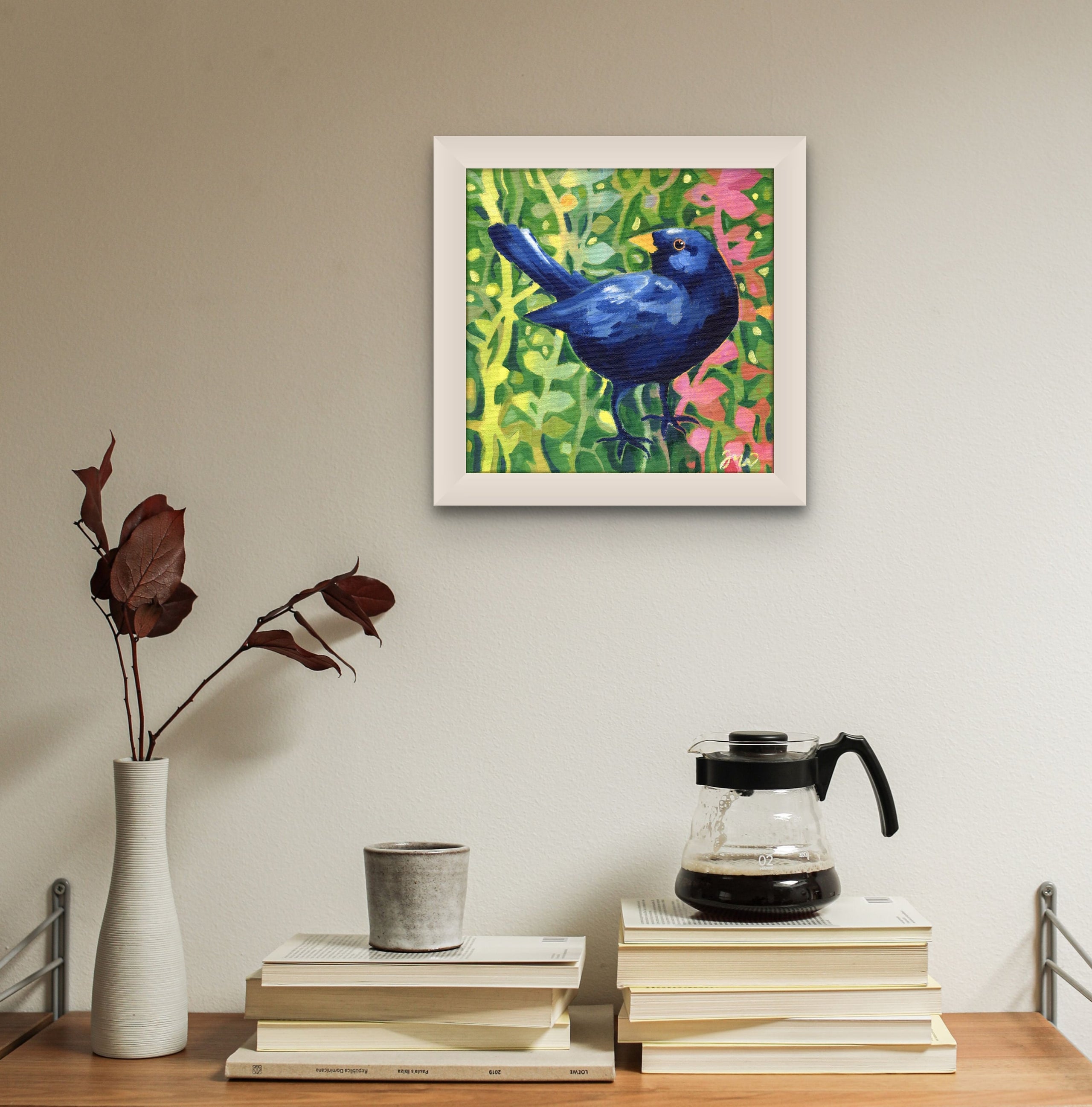 Autumn Blackbird by Jo Whitehead